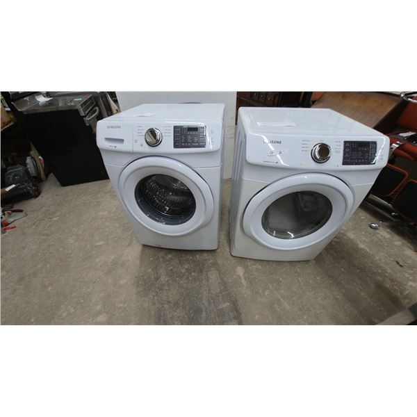 Samsung WF45M5100AW/A5 Front-Load Washer and Samsung Front-Load Dryer
