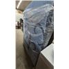Image 4 : Sealy Posturepedic Mattress with Blue Geometric Pattern. Box spring and mattress. 60” wide