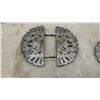 Image 5 : Silver Plated Footed Bowls, Trivets, Salt Cellars, Shakers, Folding Hot Plate Stand