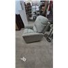 Image 1 : Gray Speckled Fabric Electric Lift Recliner Chair With Wired Remote