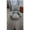 Image 2 : Gray Speckled Fabric Electric Lift Recliner Chair With Wired Remote
