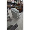 Image 4 : Gray Speckled Fabric Electric Lift Recliner Chair With Wired Remote