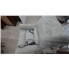 Image 5 : Gray Speckled Fabric Electric Lift Recliner Chair With Wired Remote