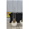 Image 4 : Pair of Antique Aladdin Milk Glass Kerosene Lamps