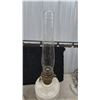 Image 9 : Pair of Antique Aladdin Milk Glass Kerosene Lamps
