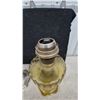 Image 3 : Two Antique Aladdin Kerosene Lamps, Nickel and Amber Ribbed Glass Bases