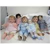 Image 1 : Six Bisque and Composition Dolls