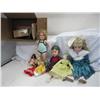 Image 1 : Four Dolls and Box of items