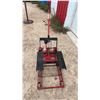 Image 3 : Motorcycle Lift Jack with Foot Pedals, Hydraulic Cylinder, and Casters