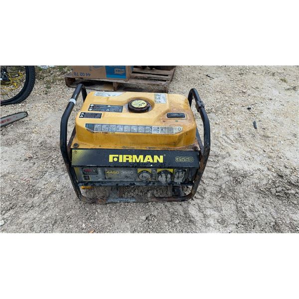 Firman 3550 208cc OHV Portable Generator, 4450 Starting Watts, 3550 Running Watts (Not Running/