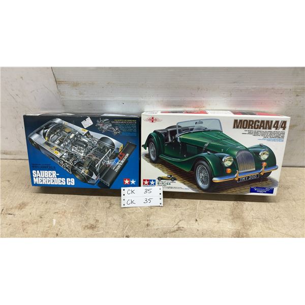 Tamiya Sauber-Mercedes C9 and Morgan 4/4 1/24 Scale Sports Car Series Model Kits
