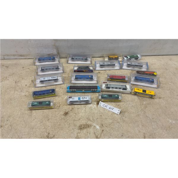 N-Scale Model Train Rolling Stock, Micro-Trains and Atlas, CN, CP Rail, Union Pacific