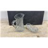 Image 8 : Cut Crystal Pitcher, Bowls, Tumblers and Candle Holders