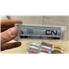 Image 2 : 20 Micro-Trains N Gauge Model Train Cars — CN Hoppers, Boxcars, Flatcars, Tank Cars