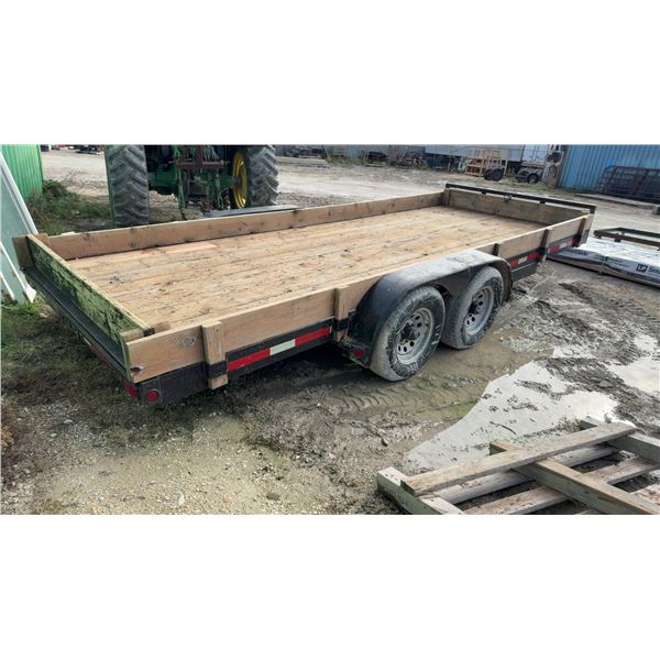 2002 Darco 18' Tandem Axle Flat Deck w/ Warn Winch & Toolbox - Comes with TOD