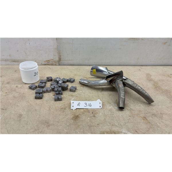 Fuel Nozzles and 20-Piece Package of Metal Die Blocks
