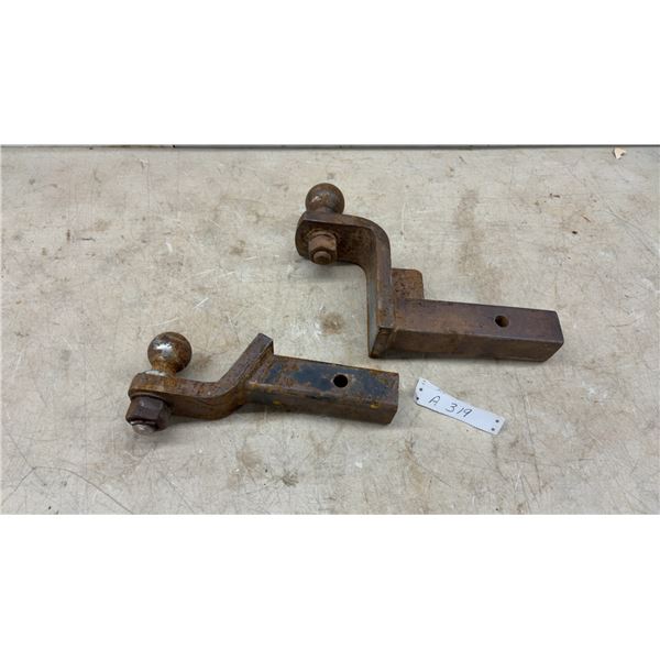 Trailer Hitch Ball Mounts with 2” Balls, 6000 Pound Gross Trailer Weight Capacity