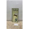Image 1 : "Double-Dip Cones 5¢" Vintage-Style Tin Advertising Sign with Ice Cream Cone Graphic, 17 × 7”