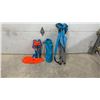 Image 4 : Three Folding Camping Chairs: Two "Tot Spot" Child-Size and One Blue Adult-Size with Armrests