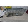 Image 1 : Havahart Style Single-Door Live Animal Trap, Green Wire Mesh With Gravity Door and Trip Plate