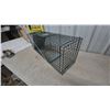 Image 4 : Havahart Style Single-Door Live Animal Trap, Green Wire Mesh With Gravity Door and Trip Plate