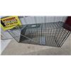 Image 5 : Havahart Style Single-Door Live Animal Trap, Green Wire Mesh With Gravity Door and Trip Plate
