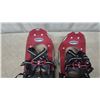Image 2 : Powderidge 25” Snowshoes with Red and Black Deck, Black Bindings and Aluminum Frame
