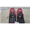 Image 3 : Powderidge 25” Snowshoes with Red and Black Deck, Black Bindings and Aluminum Frame