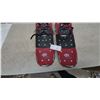 Image 4 : Powderidge 25” Snowshoes with Red and Black Deck, Black Bindings and Aluminum Frame