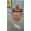 Image 6 : Vintage Planters Pennant Salted Peanuts Pink Depression Glass Jar with Peanut Finial Lid