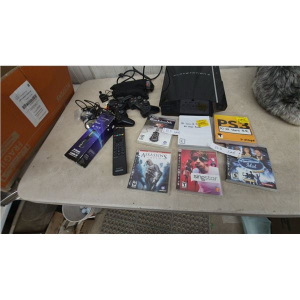 Sony PlayStation 3 Console with Controllers, Remote, 3D Glasses, and More 6 games