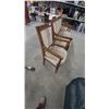 Image 6 : Antique French Neoclassical Carved Wood Parlor Set, Settee 54” and Two Armchairs, Striped