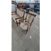 Image 9 : Antique French Neoclassical Carved Wood Parlor Set, Settee 54” and Two Armchairs, Striped