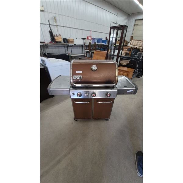 Weber Genesis E-330 Copper Gas Grill with Sear Station, 3 Burners, and Stainless Side Tables