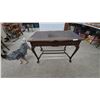 Image 1 : Antique Queen Anne Style Mahogany Console Table with Cabriole Legs
