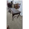 Image 3 : Antique Queen Anne Style Mahogany Console Table with Cabriole Legs