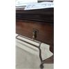 Image 4 : Antique Queen Anne Style Mahogany Console Table with Cabriole Legs