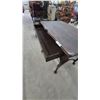 Image 5 : Antique Queen Anne Style Mahogany Console Table with Cabriole Legs