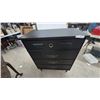 Image 4 : Mid-Century Modern Black-Painted 4-Drawer Chest of Drawers with Tapered Legs. 39”×32”×16”