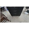 Image 5 : Mid-Century Modern Black-Painted 4-Drawer Chest of Drawers with Tapered Legs. 39”×32”×16”