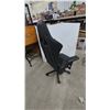 Image 3 : Black Faux Leather High-Back Office Chair with Adjustable Armrests