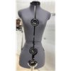 Image 5 : Adjustable Dress Form with 12 Dials for Bust, Waist, and Hip Sizing on Metal Tripod Stand