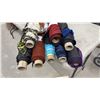 Image 5 : Assorted Fabric Rolls Including 100% Polyester, Silk-Content, Leopard Print and Abstract Designs
