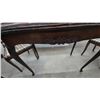 Image 3 : Vintage Classical Revival Dining Set, Table With Cabriole Legs and Four Lyre-Back Chairs
