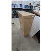 Image 2 : Mid-Century Modern Oak Veneer Cabinet with Two Doors, Two Drawers and Brass-Toned Pulls