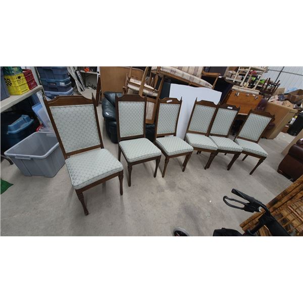 Six Upholstered Dining Chairs
