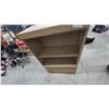Image 4 : Light Wood-Look Storage Cabinet with Two Open Shelves and Two Lower Drawers. 52”×36”×15”