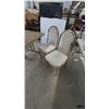 Image 4 : Vintage 1970s-80s Dinette Set, Laminate Top Table With Brass-Tone Base 30”×42”×42” and 4