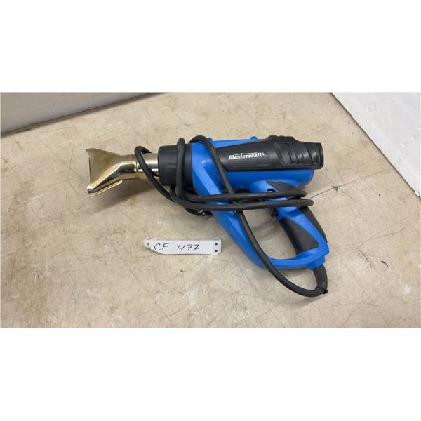 Mastercraft Corded Heat Gun, Model 054-8296-0, 120V 15A With Flat Nozzle
