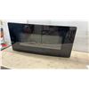 Image 7 : Contemporary Curved Glass Electric Fireplace with LED Flame Effects and Log Bed, 17 1/2 × 36”